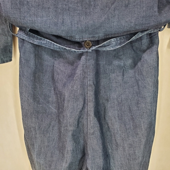 $595 Malia Mills Women's Blue Denim Jumpsuit Size 2 - Picture 8 of 14